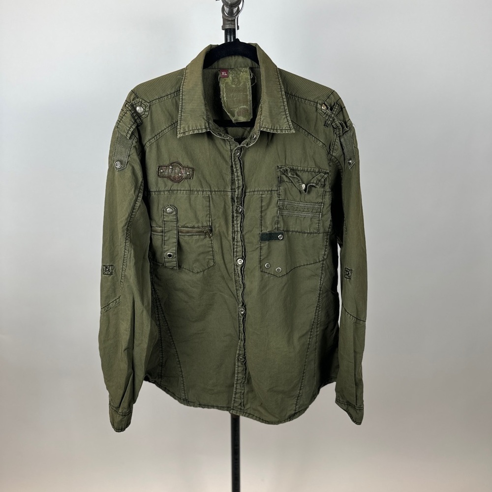Fasal Jeans Army Green Shirt